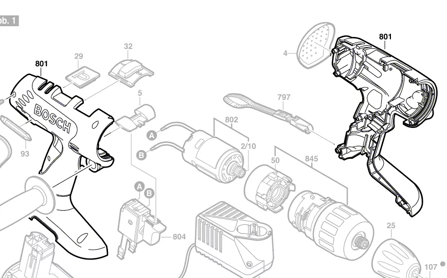 Coquille réf. 2 605 105 936 BOSCH